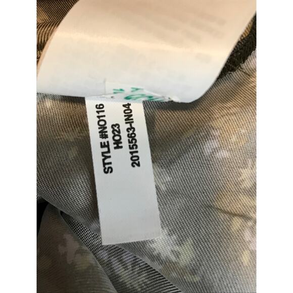 Madewell Floral Wide V-Neck Midi Dress 8 Expedition Green Cap Sleeve - Picture 12 of 12